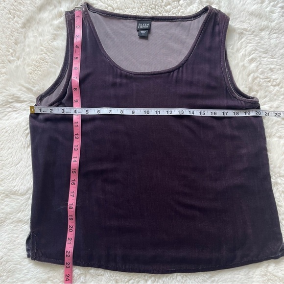 Eileen Fisher Silk/Rayon Velvet Top M - Picture 4 of 6